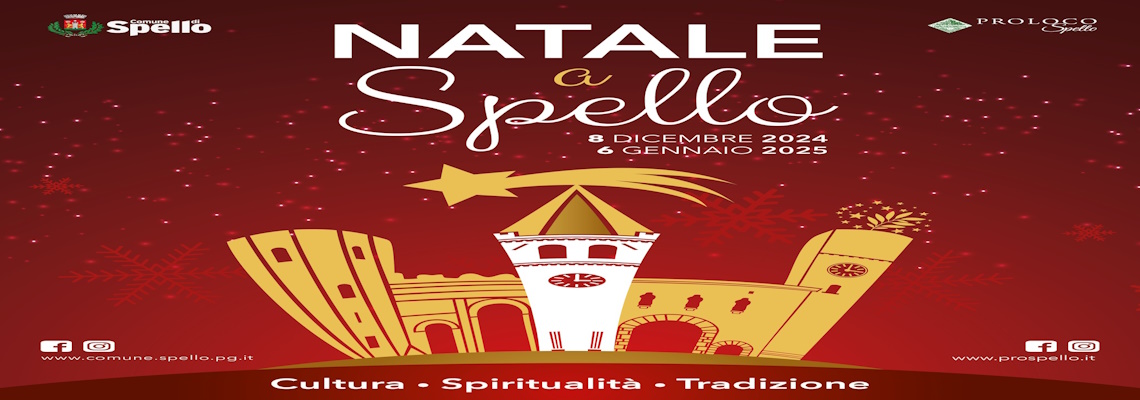 playbill Christmas in Spello 2024 - Spello